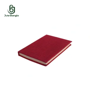 Compact Red Hardcover Jute File Folder Bag